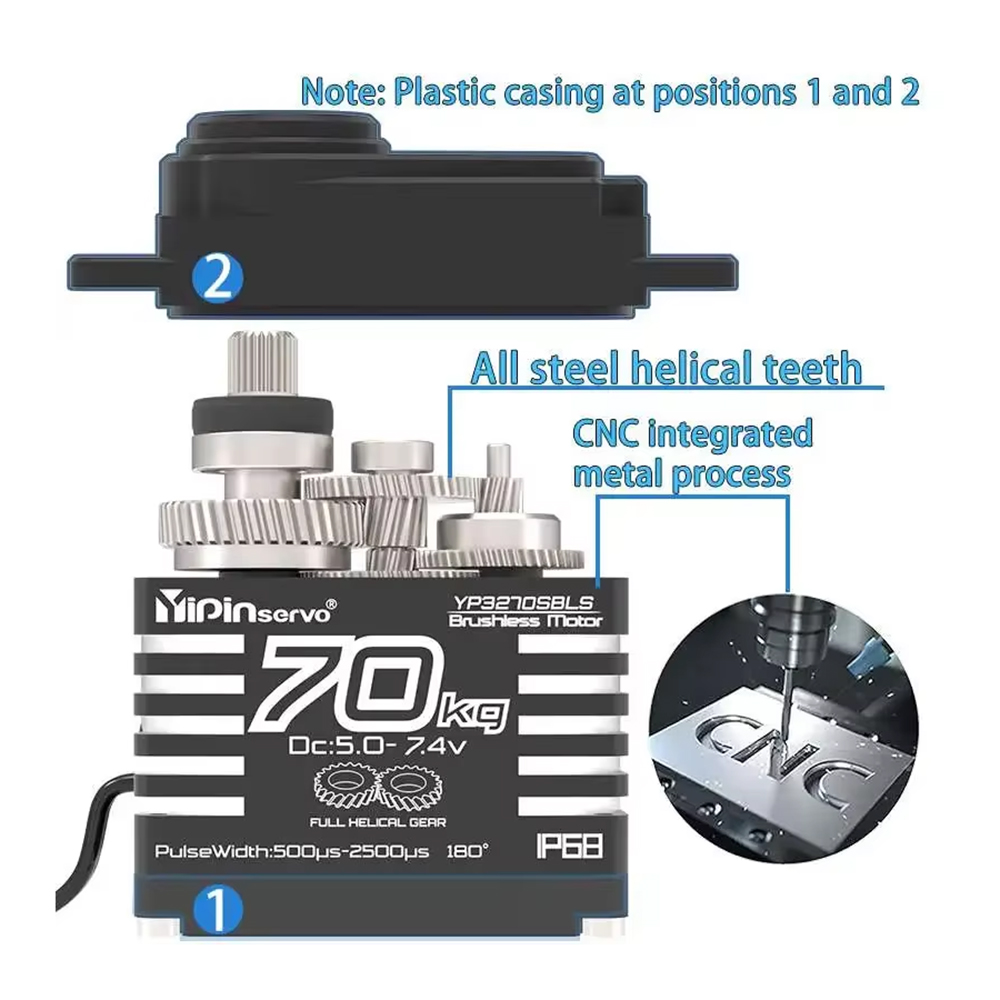 1/2PCS 70KG Large Torque Brush - Rc Motor Drone review and price