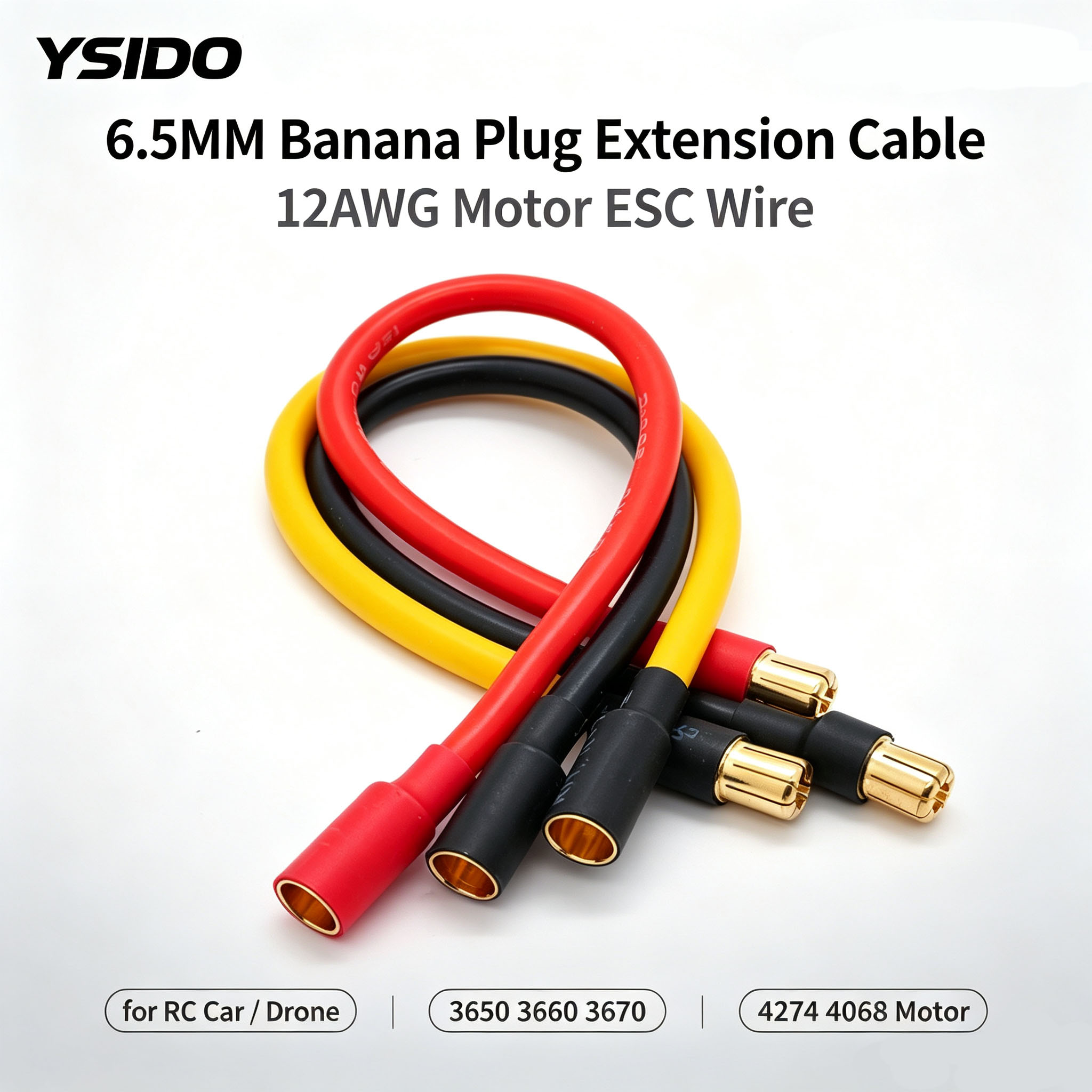 YSIDO 12AWG 6.5MM to 6.5MM Ban - Drone Motor Rc Car review and price