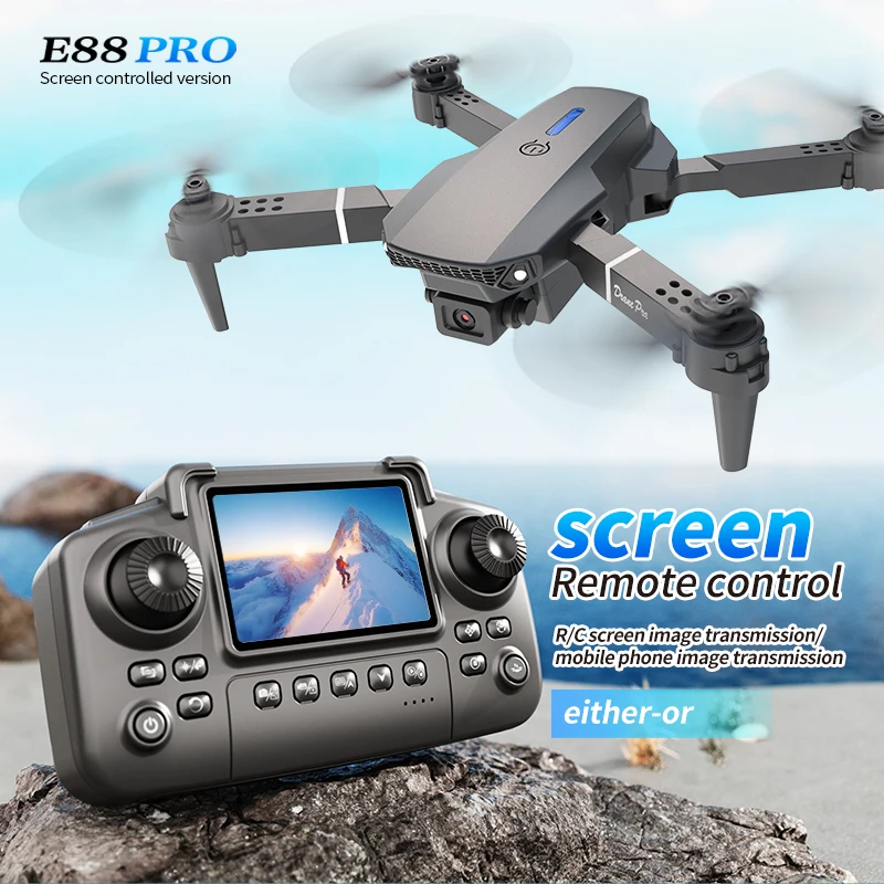 E88 PRO Drone with screen 4K H - Drone E88Pro Rc 4K review and price